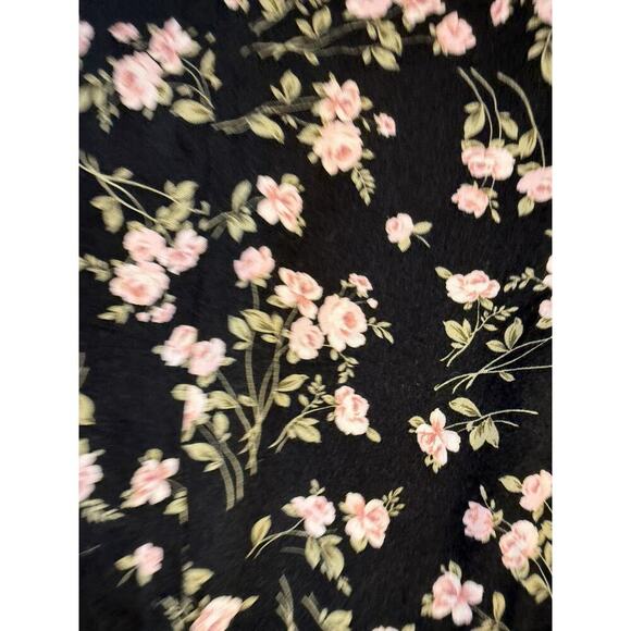 Ms Ann Off Shoulder Romper Womens SM Puff Sleeve Cottagecore Floral Jumpsuit - Picture 2 of 7